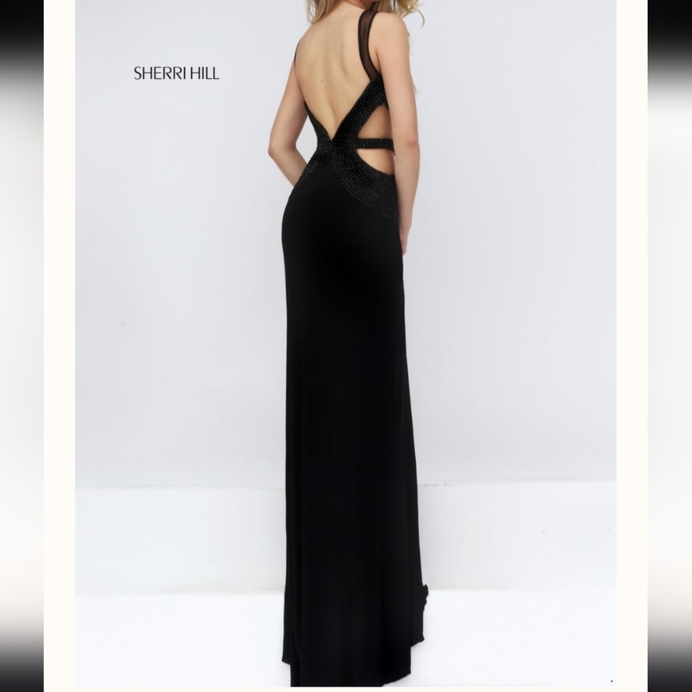 Sherri hill beaded open back gown prom dress - Picture 5 of 10